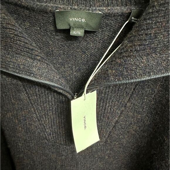 Mélange Quarter-Zip Sweater Vince - Picture 5 of 10